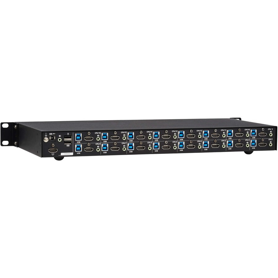 Eaton Tripp Lite Series 16-Port 4K HDMI/USB KVM Switch - 4K 60 Hz Video/Audio, USB Peripheral Sharing, 1U Rack-Mount, TAA
