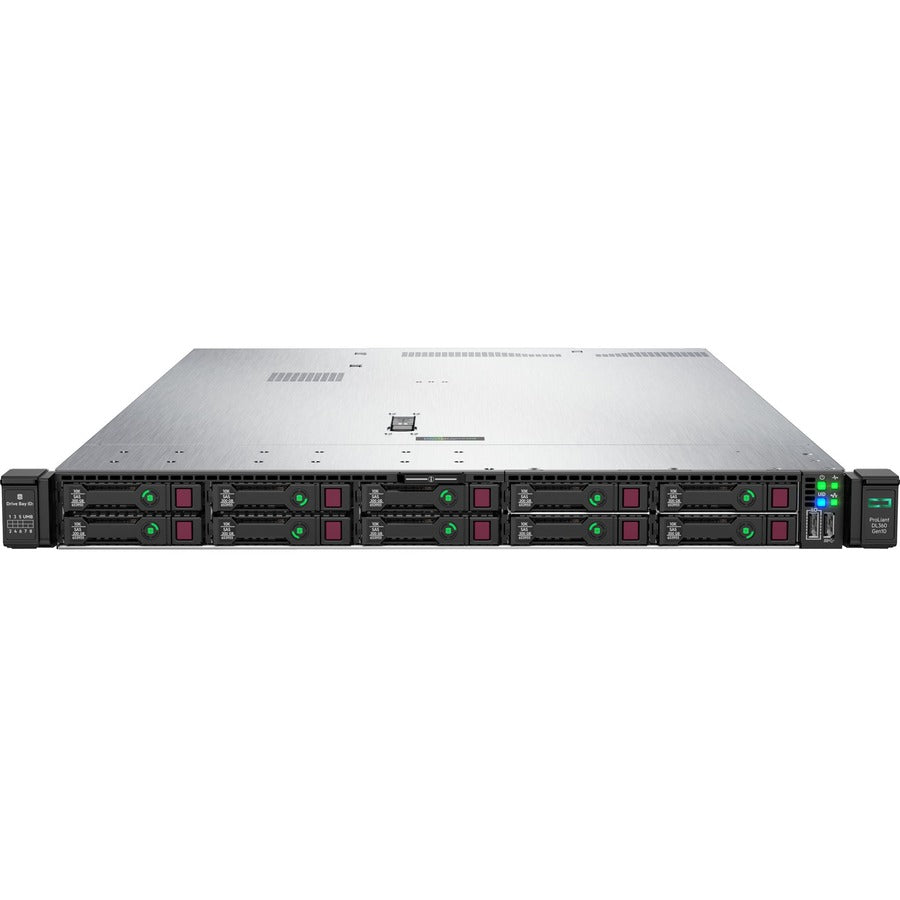 HPE ProLiant DL360 G10 1U Rack Server - 1 Xeon Silver 4208 2.10 GHz - 32 GB RAM - Serial ATA, 12Gb/s SAS Controller