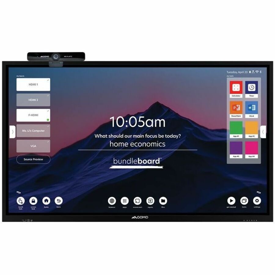 4K ePTZ webcam with 10x zoom, 138 degree FOV, USB 3.0 type B plug and play