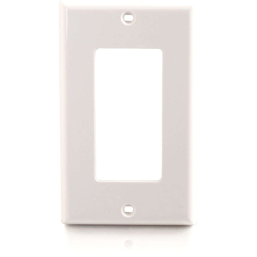 Legrand C2G Decorative Style Single Gang Wall Plate - White