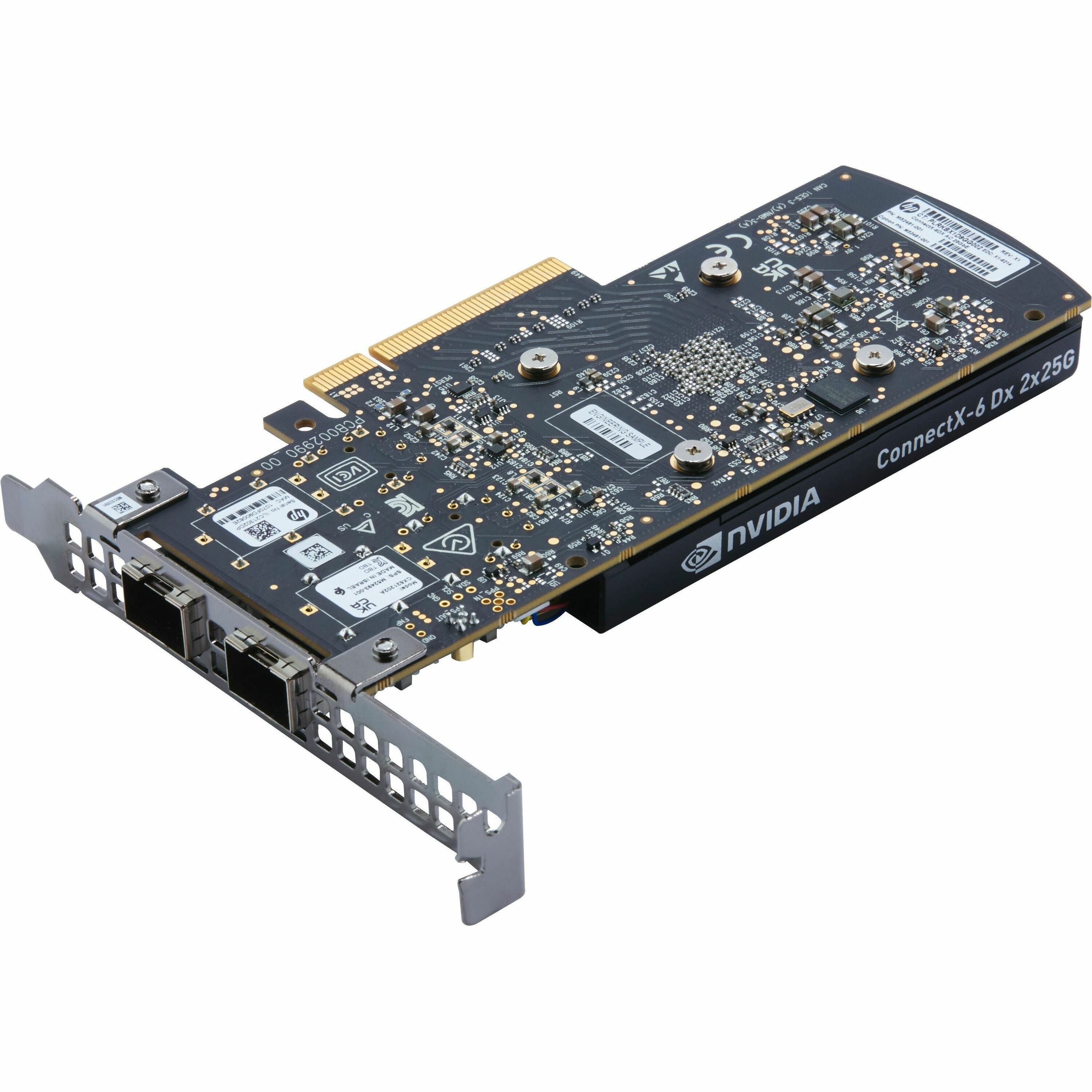 HP NVDMLNXConnectX-6DXDualPort10/, 25Gigabit Ethernet Card, 4.92 oz, 436M8AA, Coaxial