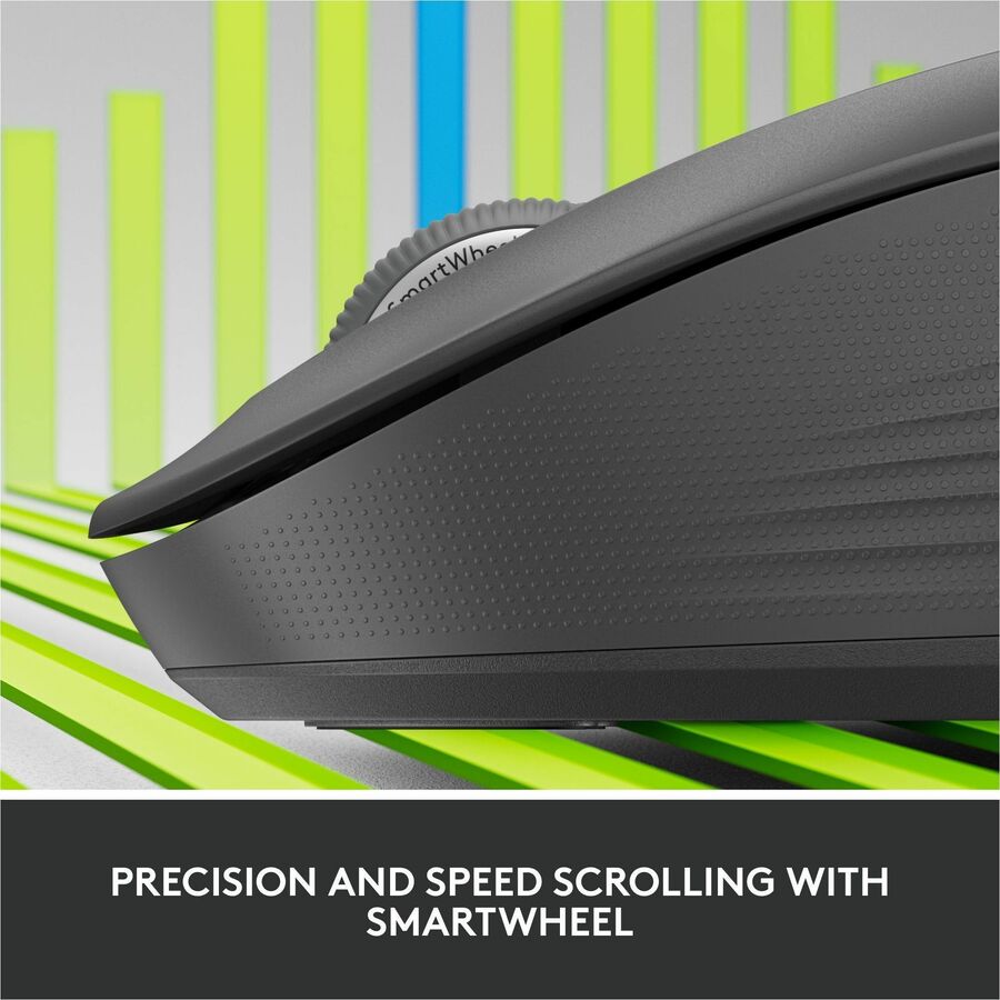 Logitech Signature M550 Mouse, 0.14 oz, Bluetooth, Gray, Signature M550 Mouse USB Receiver 1 x AA Battery User Documentation, Wireless