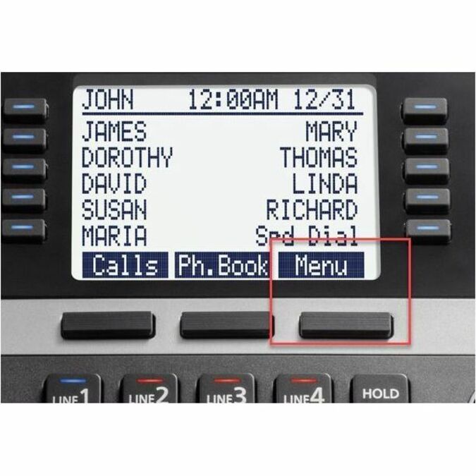 Panasonic KX-TGW420 DECT 6.0 1.90 GHz Corded/Cordless Phone - Desktop - Black