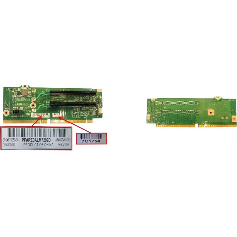 HPE Hewlett Packard Enterprise Replacement Parts Business PCI Riser Board x16 x16 PCIe S1/2