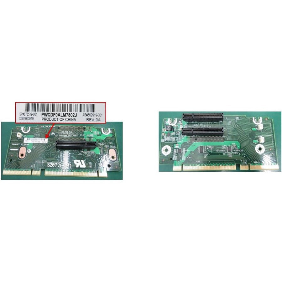 HPE Hewlett Packard Enterprise Replacement Parts Business CPU2, x8x8x8 Riser Card