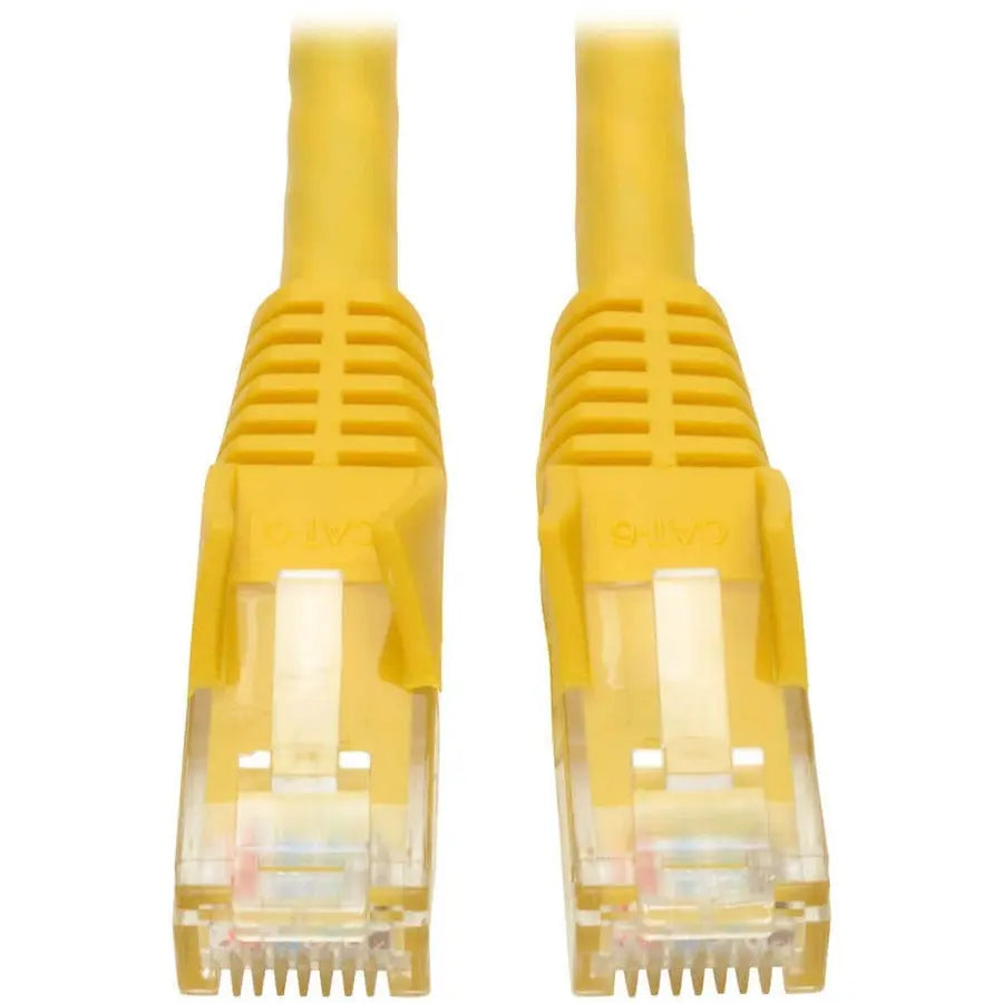 Eaton Tripp Lite Series Cat6 Gigabit Snagless Molded (UTP) Ethernet Cable (RJ45 M/M), PoE, Yellow, 7 ft. (2.13 m)