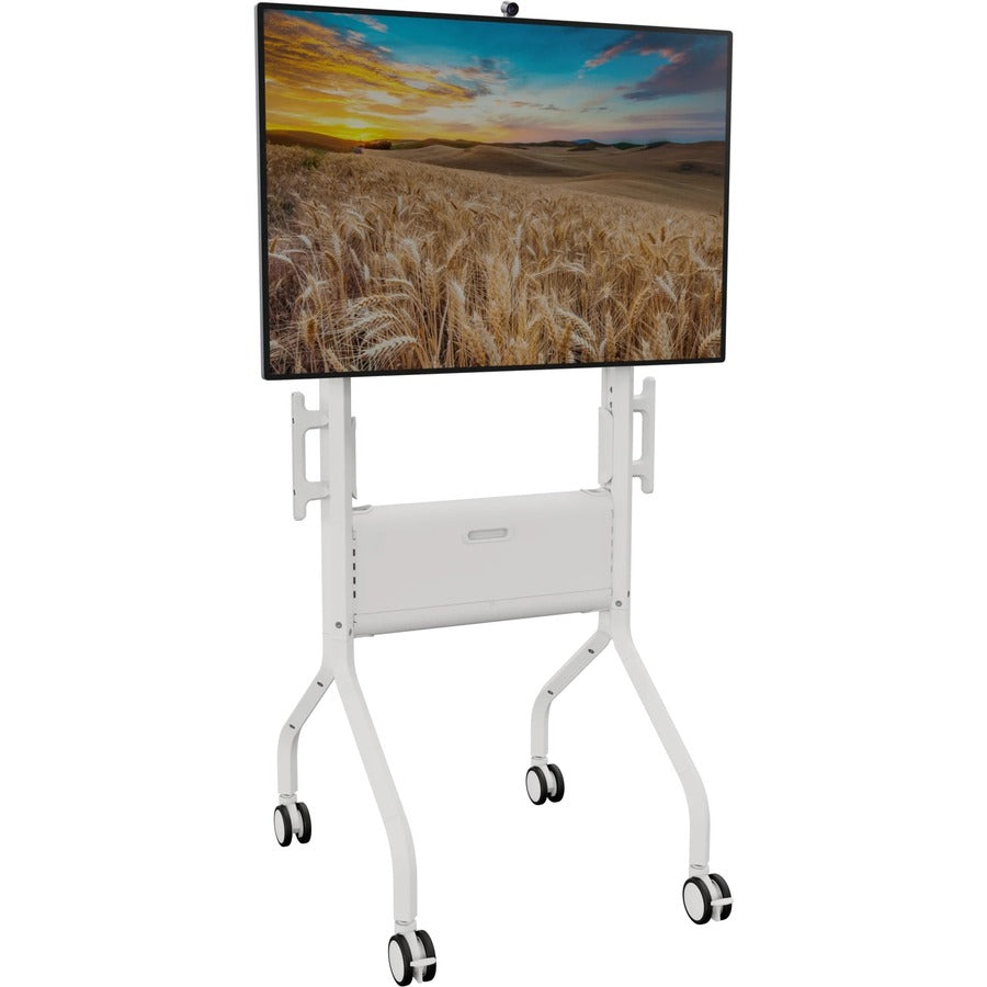 Legrand Chief Voyager Manual height Adjustable AV Mobile Cart - For 50-85 Inch Displays - Mobile TV Cart - White