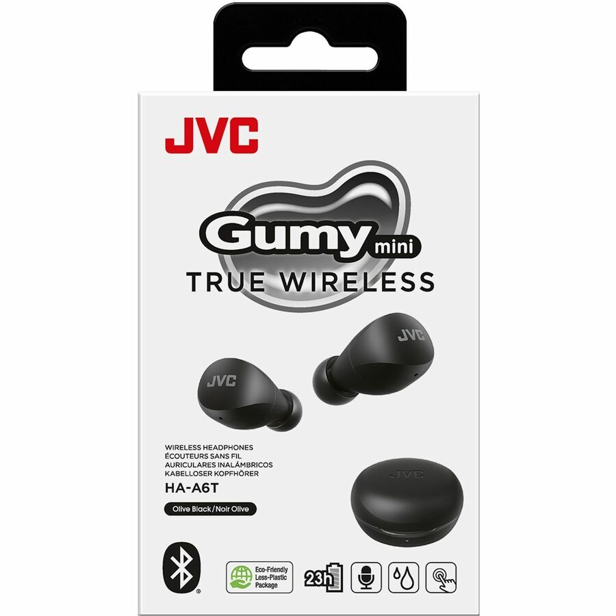 JVCKenwood JVC HA-A6T-B Gumy Mini True Wireless Earphones - Olive Black