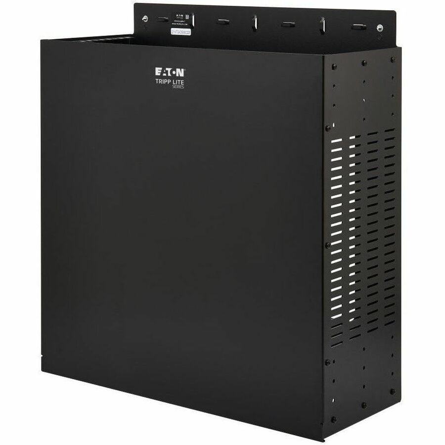 Eaton Tripp Lite Series SmartRack 4U Low-Profile Vertical-Mount Vented Wall-Mount Mini Rack Enclosure, Black