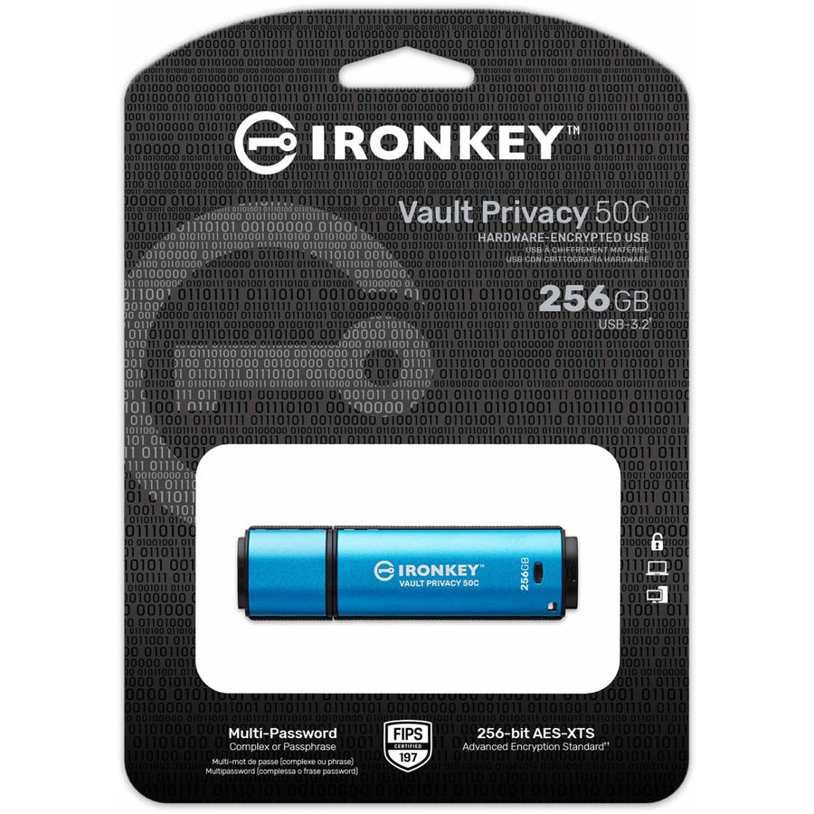 Kingston Vault Privacy 50 Series 256GB USB 3.2 (Gen 1) Type C Flash Drive