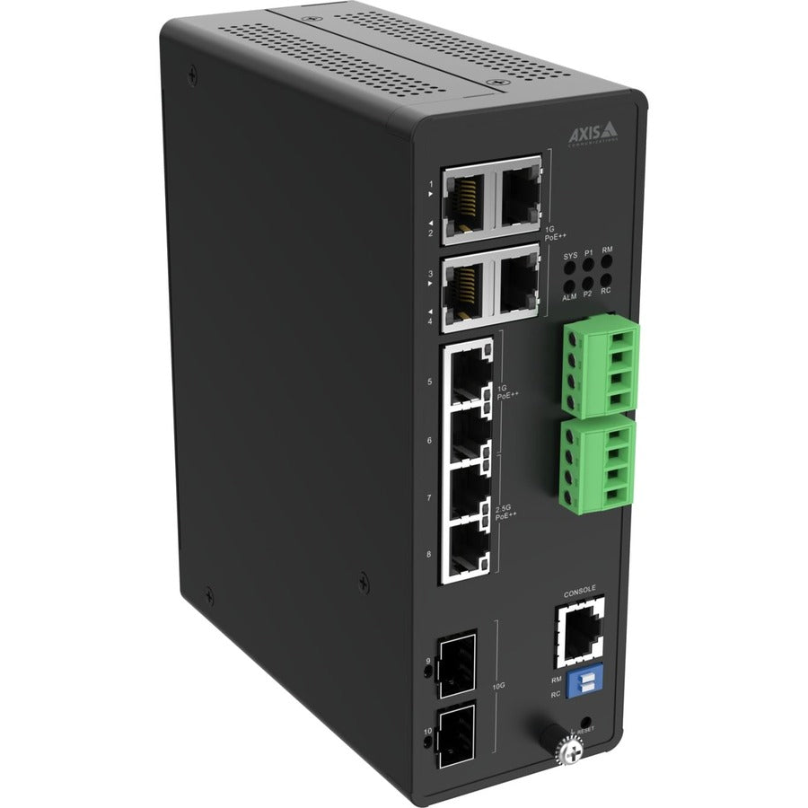 AXIS D8208-R Industrial PoE++ Switch, port mirroring, Ethernet Switch