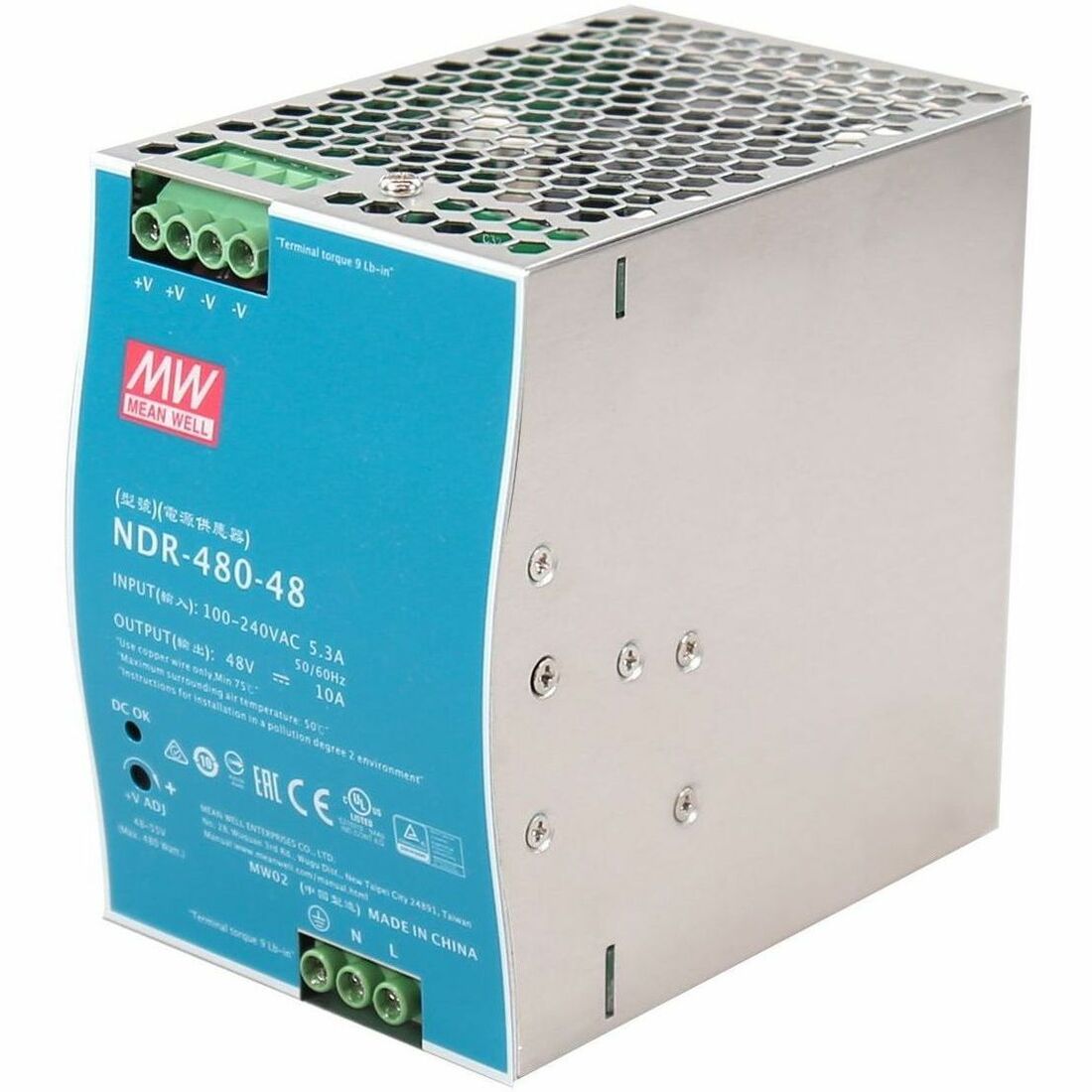 IC Intellinet Industrial DIN-Rail Mount Power Supply Unit (PSU) 480 W