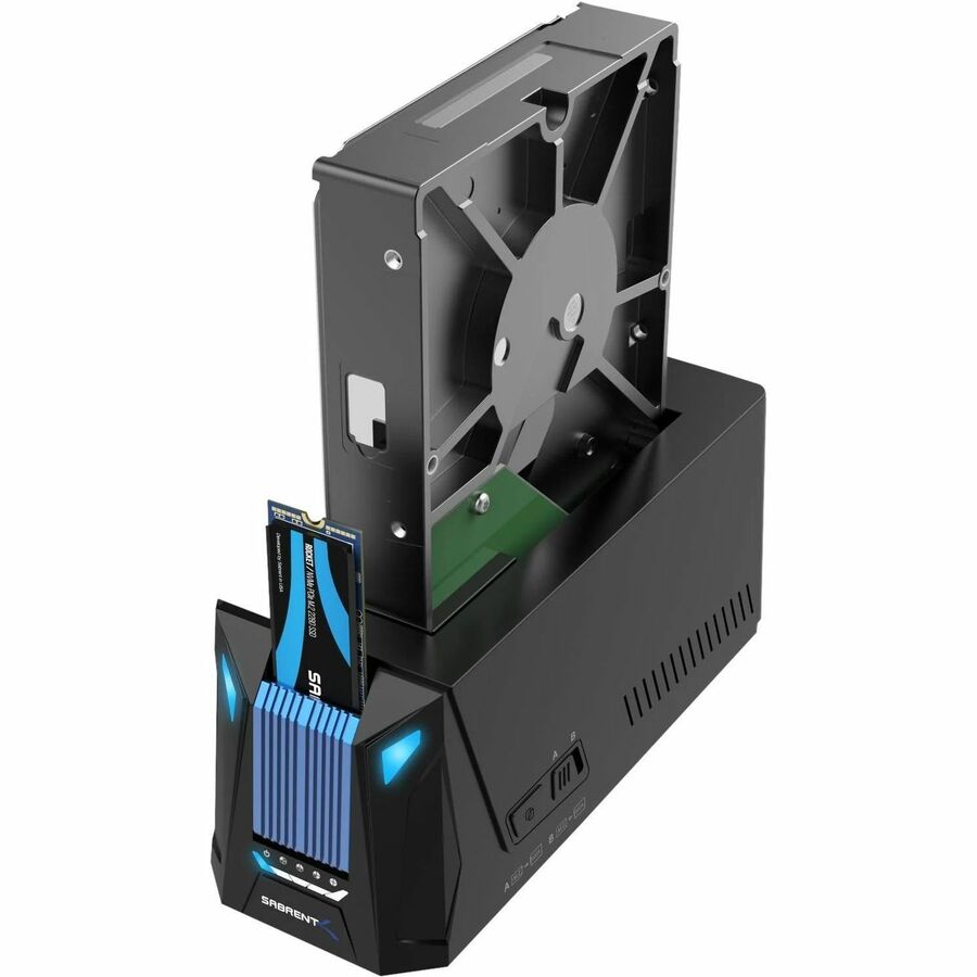Sabrent Drive Dock for 3.5" , 2.5" PCI Express NVMe, SATA - USB 3.2 (Gen 2) Host Interface
