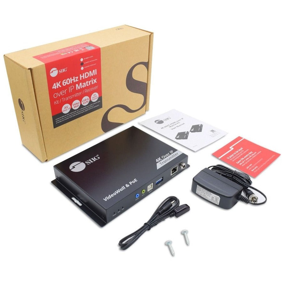 SIIG 4K 60Hz 18Gbps HDMI over IP Matrix - Encoder (TX) 394ft TAA Compliant