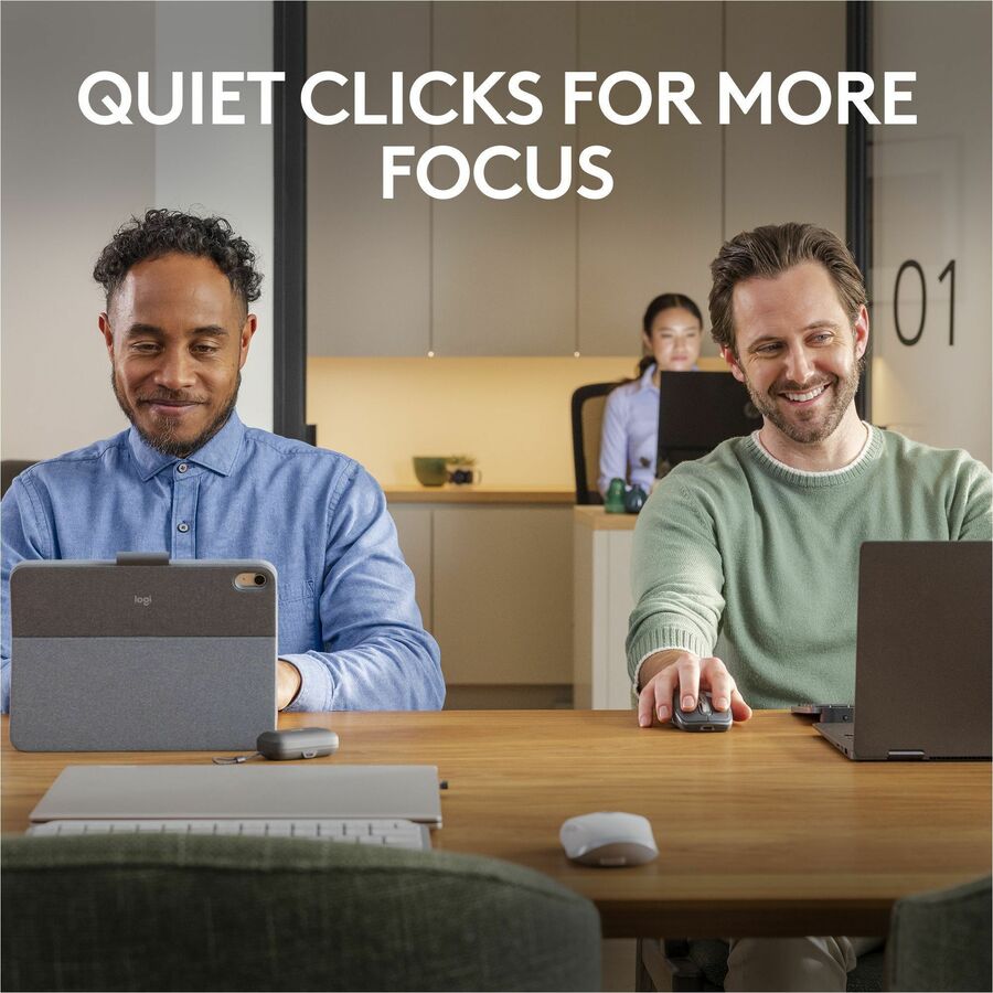 Logitech MX Anywhere 3S Compact Wireless Mouse, Fast Scrolling, 8K DPI Any-Surface Tracking, Quiet Clicks - Black