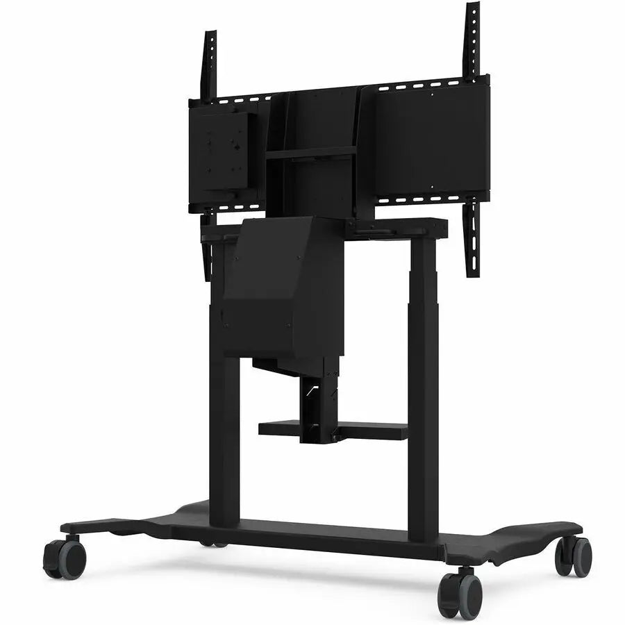 ViewSonic VB-STND-007 Universal Display Cart for 55 to 86 inch screens up to 265 lbs, VESA Pattern Compatible for 400x200 to 900x600mm, Storage Tray, and