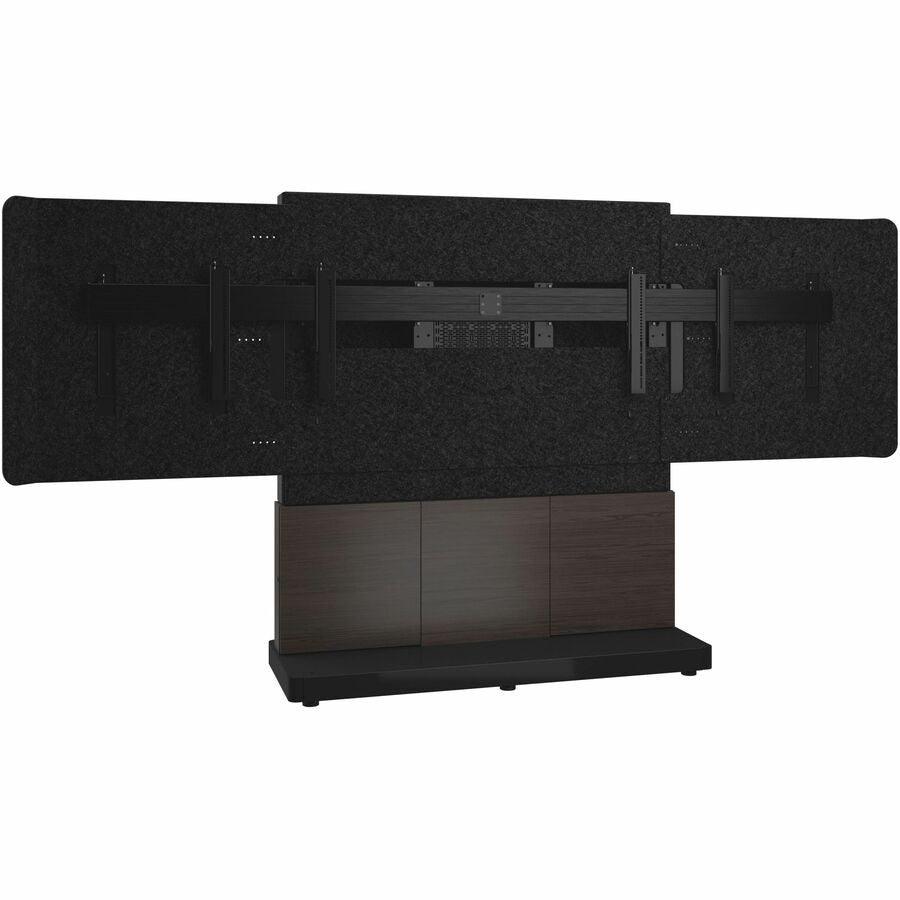 Legrand Middle Atlantic Forum Series 4RU Free-Standing 3-Bay Dual Display Stand - Dark Finish