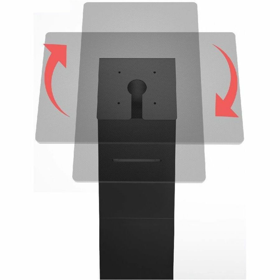 CTA Digital Floor Stand Kiosk w/ Printer Storage for Monitors up to 31.5"