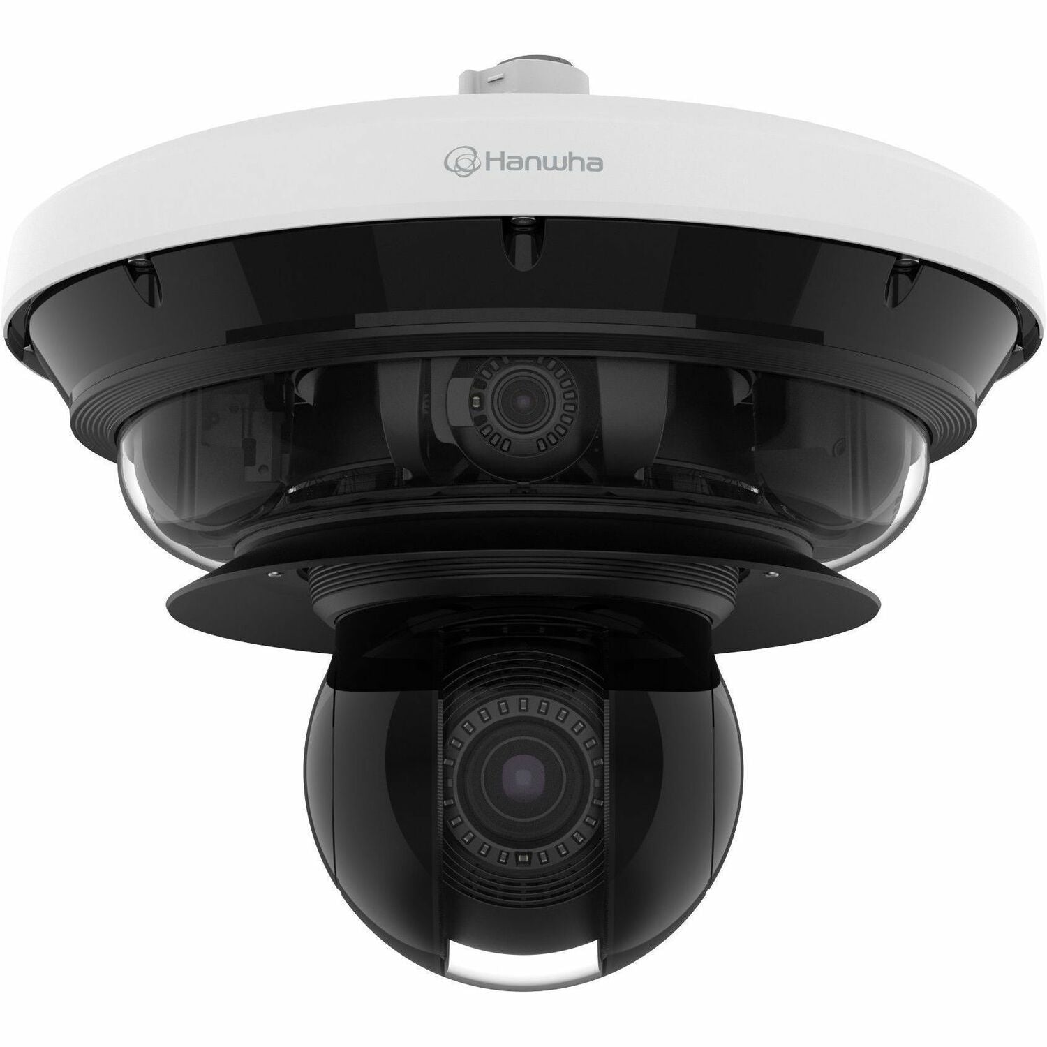 HANWHA Wisenet PNM-C34404RQPZ 34 Megapixel Outdoor 4K Network Camera - Color - Dome - White, 0.17 in, Ethernet, IK10, Wired