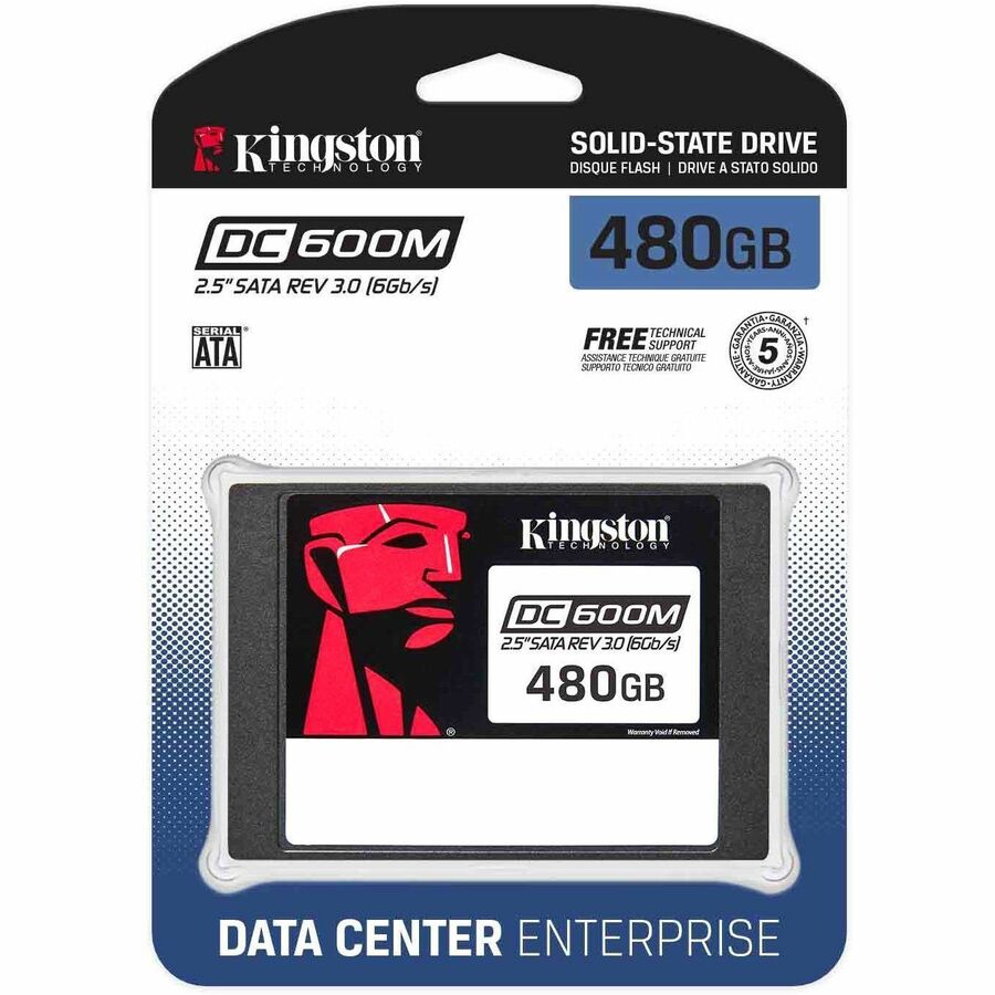Kingston DC600M 480 GB Solid State Drive - 2.5" Internal - SATA (SATA/600) - Mixed Use