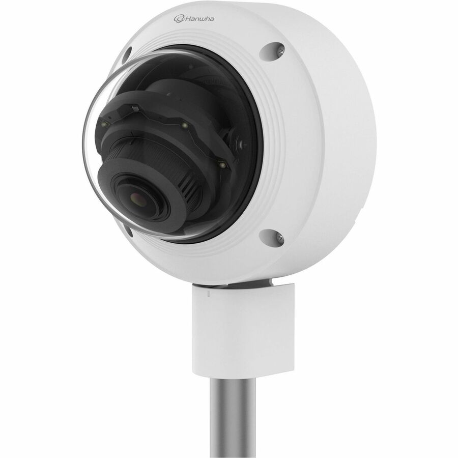 Hanwha QNV-C8083R 5 Megapixel Outdoor Network Camera - Color - Dome - White