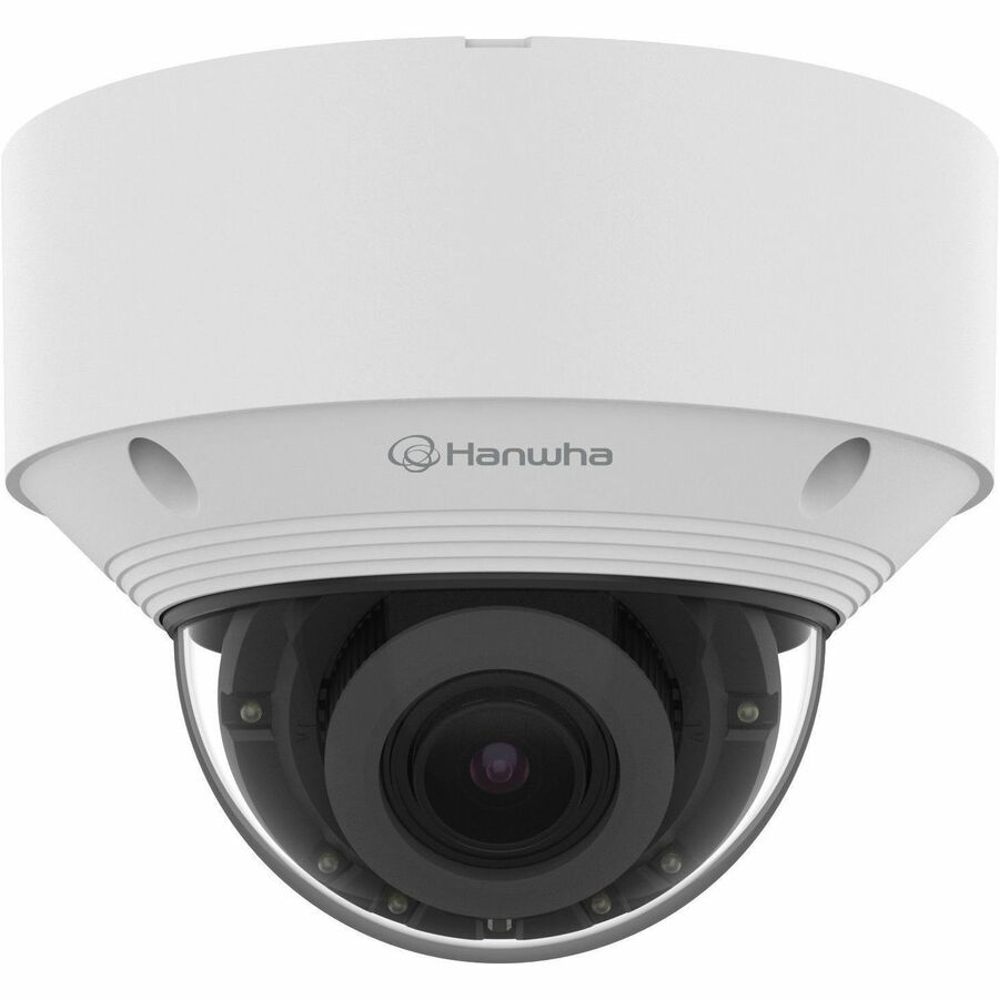 Hanwha QNV-C9083R 8 Megapixel 4K Network Camera - Color - Dome - White