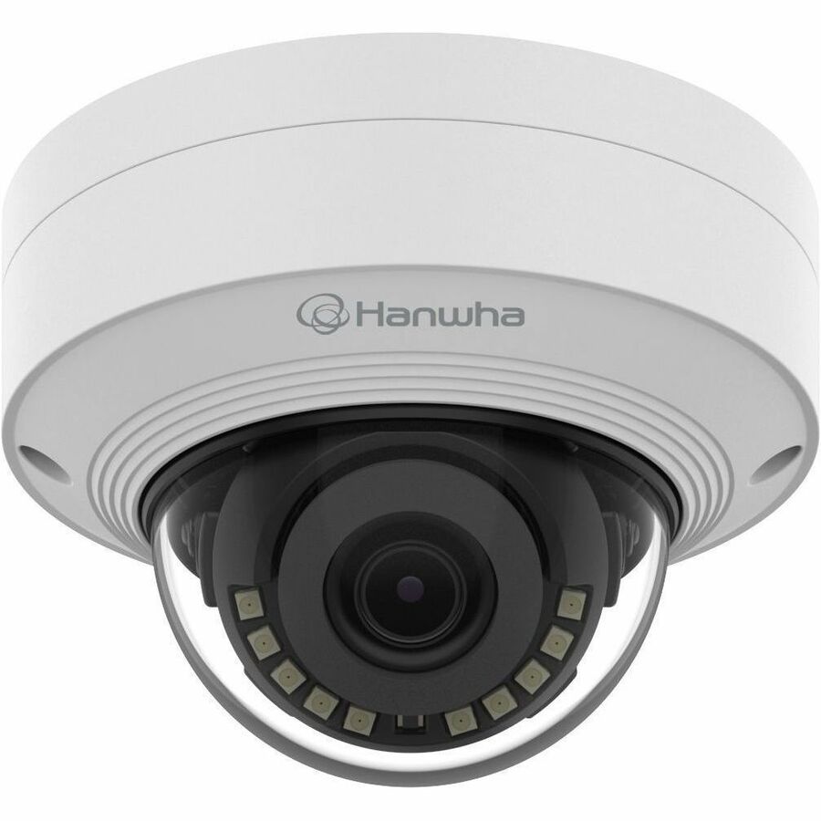 Hanwha QNV-C9011R 8 Megapixel 4K Network Camera - Color - Dome - White