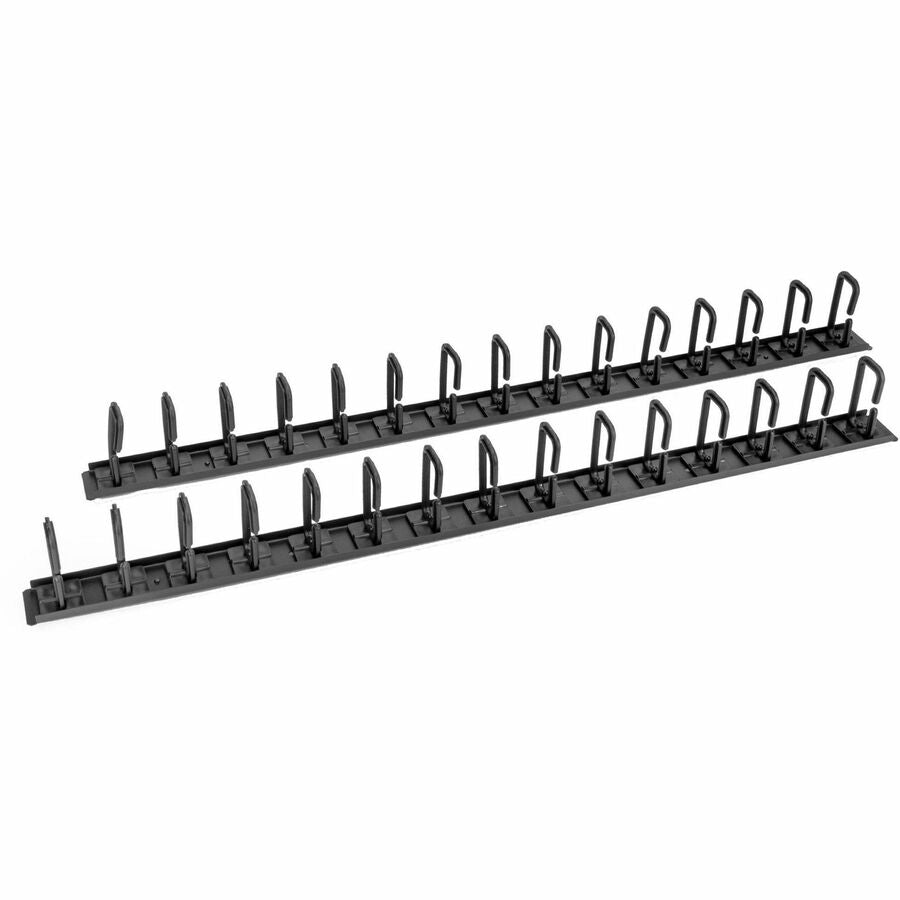 Rocstor Vertical Cable Organizer with D-Ring Hooks - 0U - 6 ft.