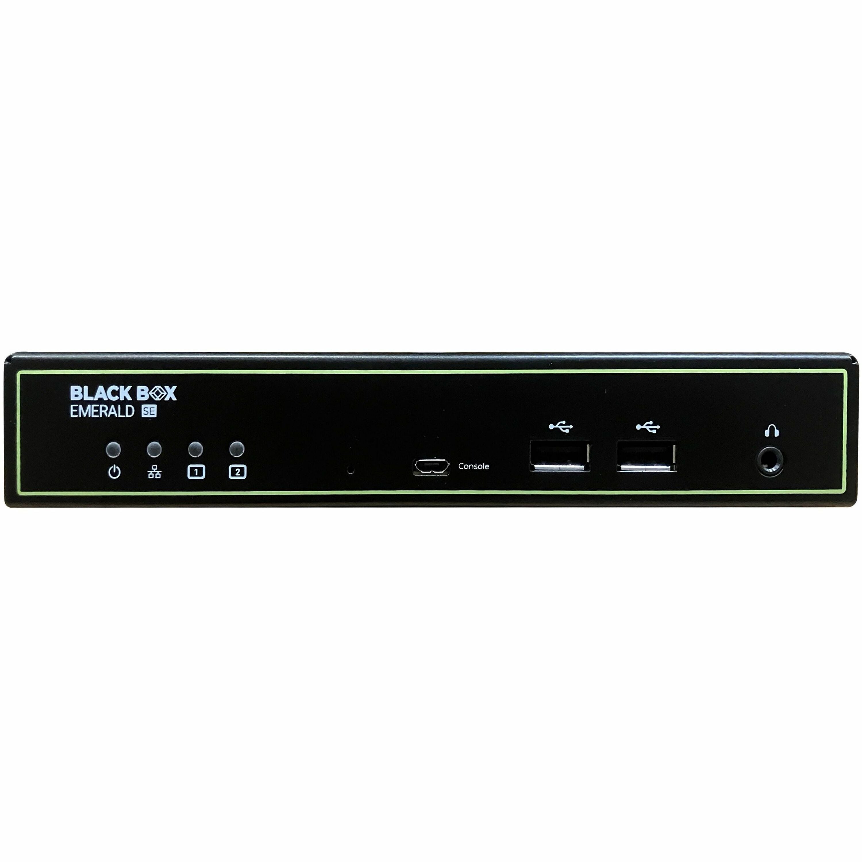 Black Emerald&reg; SE KVM-over-IP - DisplayPort, USB 2.0, Audio, RJ45