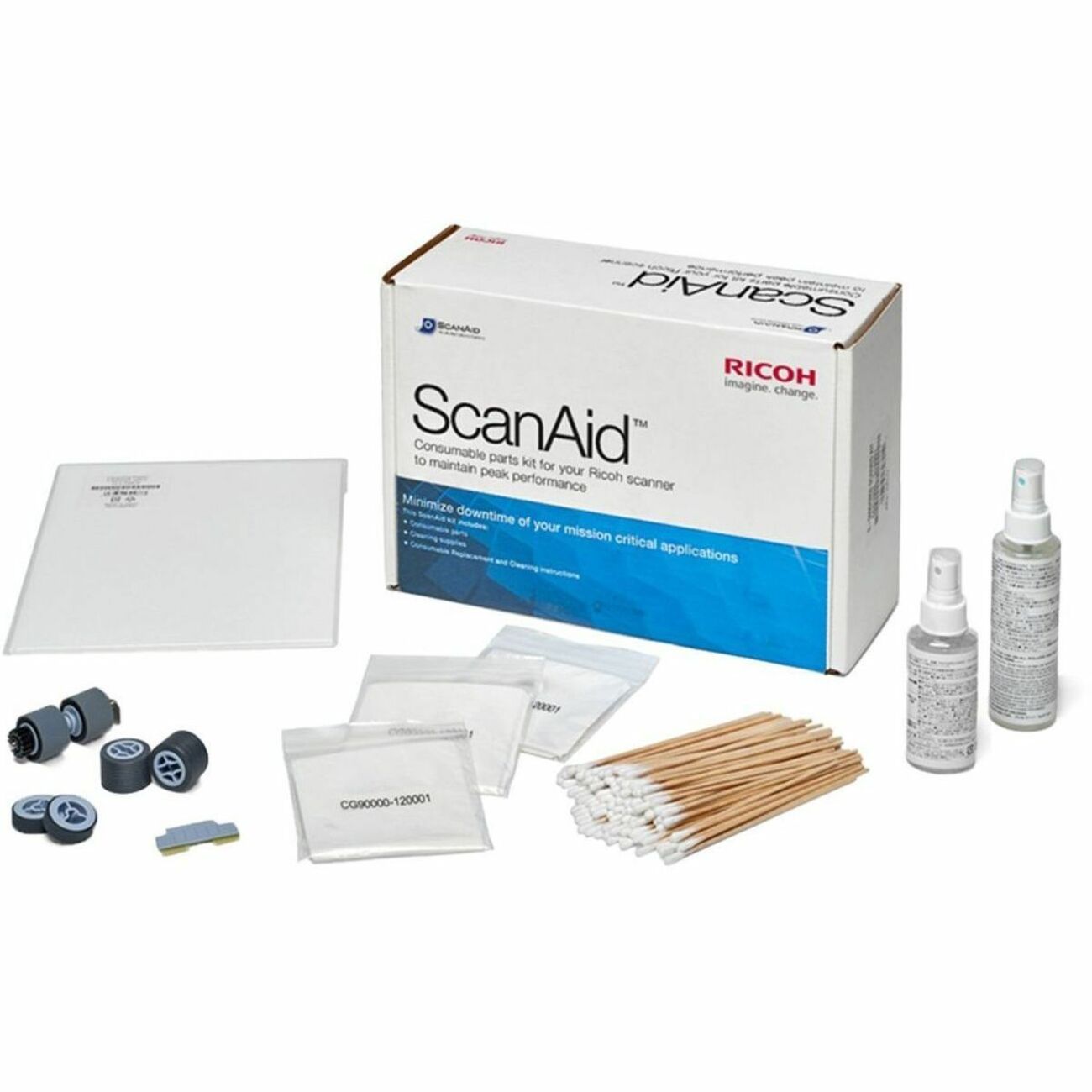 Ricoh PFU Cleaning Supplies & Consumable ScanAid Kit fi-5950