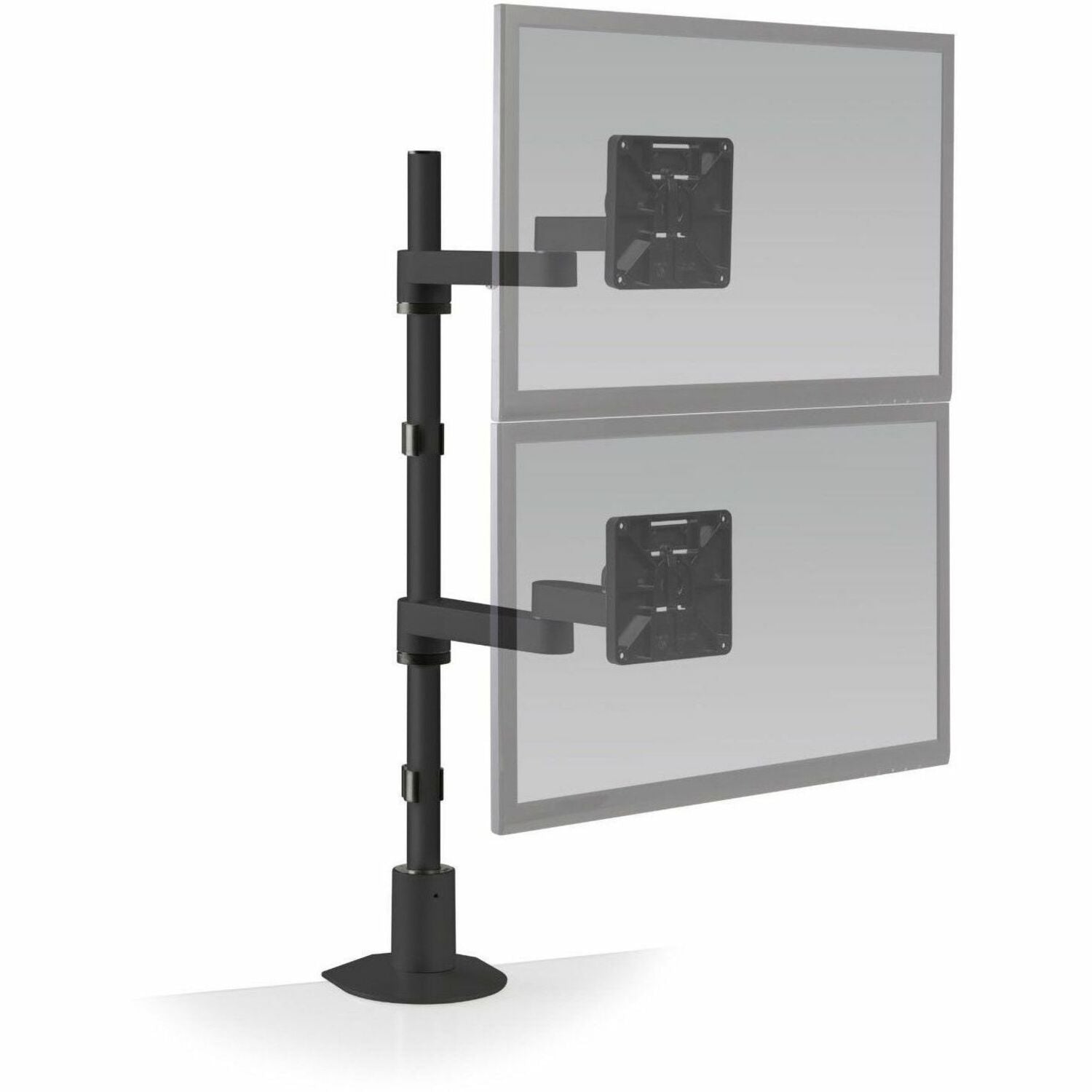 HAT Design Works Pole Mount for Monitor, Flat Panel Display, Touchscreen Monitor - Landscape/Portrait