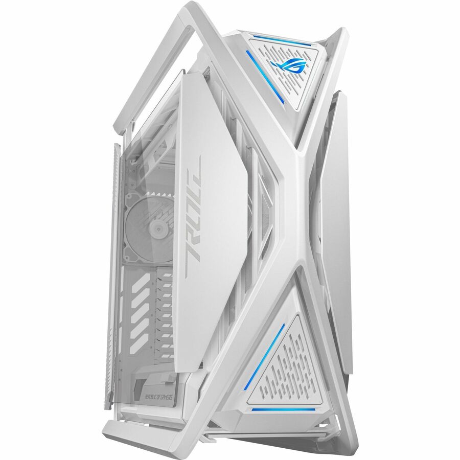 ASUS ROG Hyperion GR701 EATX full-tower computer case with Semi-open structure, tool-free side panels, supports up to 2 x 420mm radiators, built-in graphics card holder,