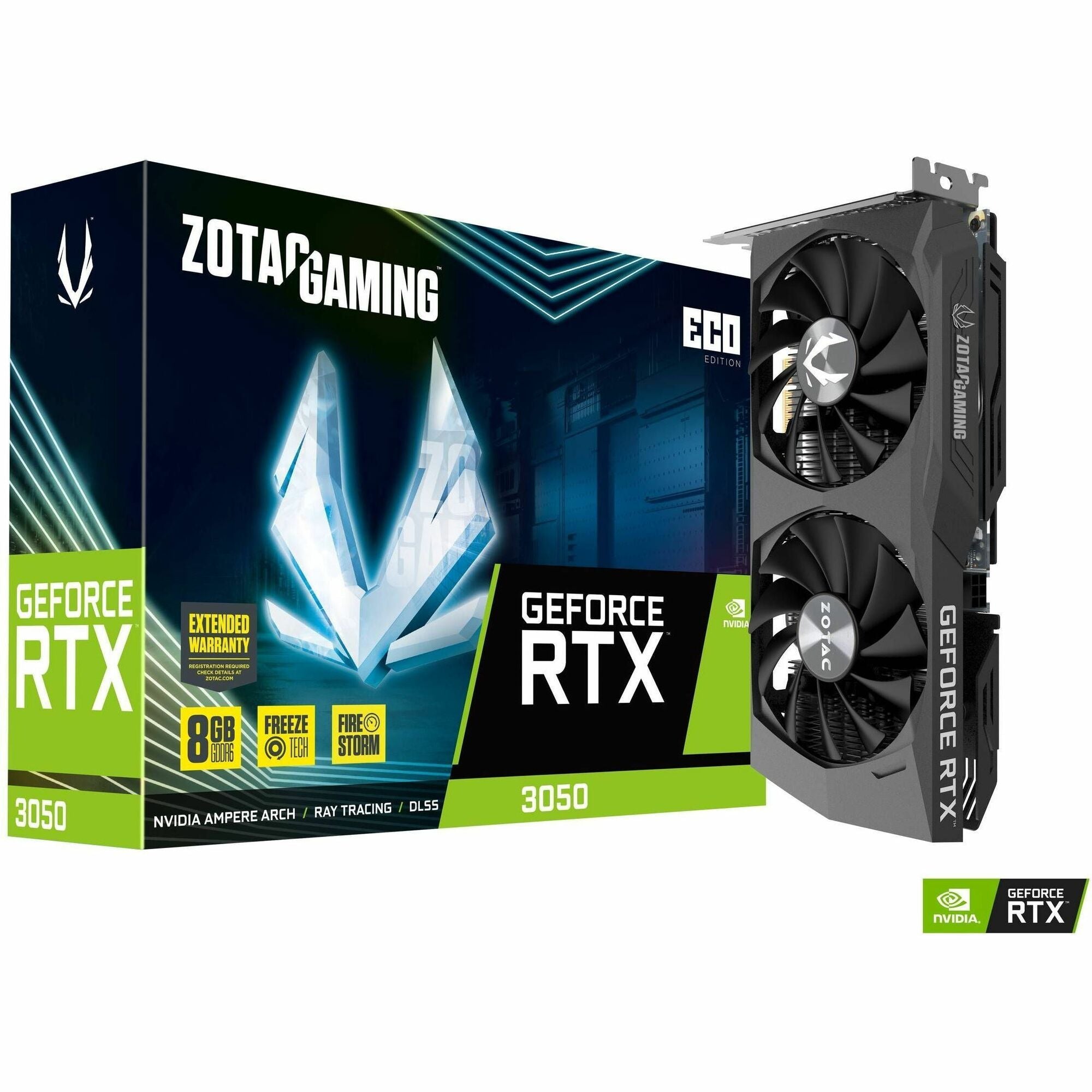 Zotac NVIDIA GeForce RTX 3050 Eco Graphic Card - 8 GB GDDR6