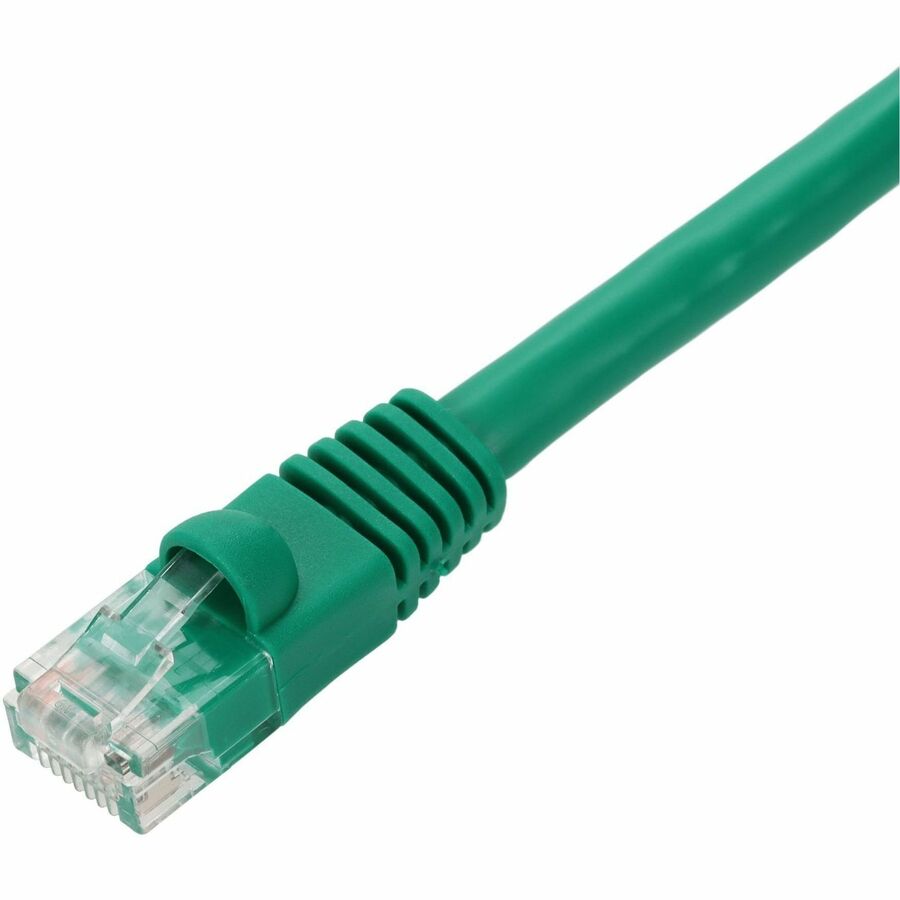 AddOn 125ft Green CAT 6A PVC Ethernet Cable Snagless Bubble Boot RJ-45 M/M