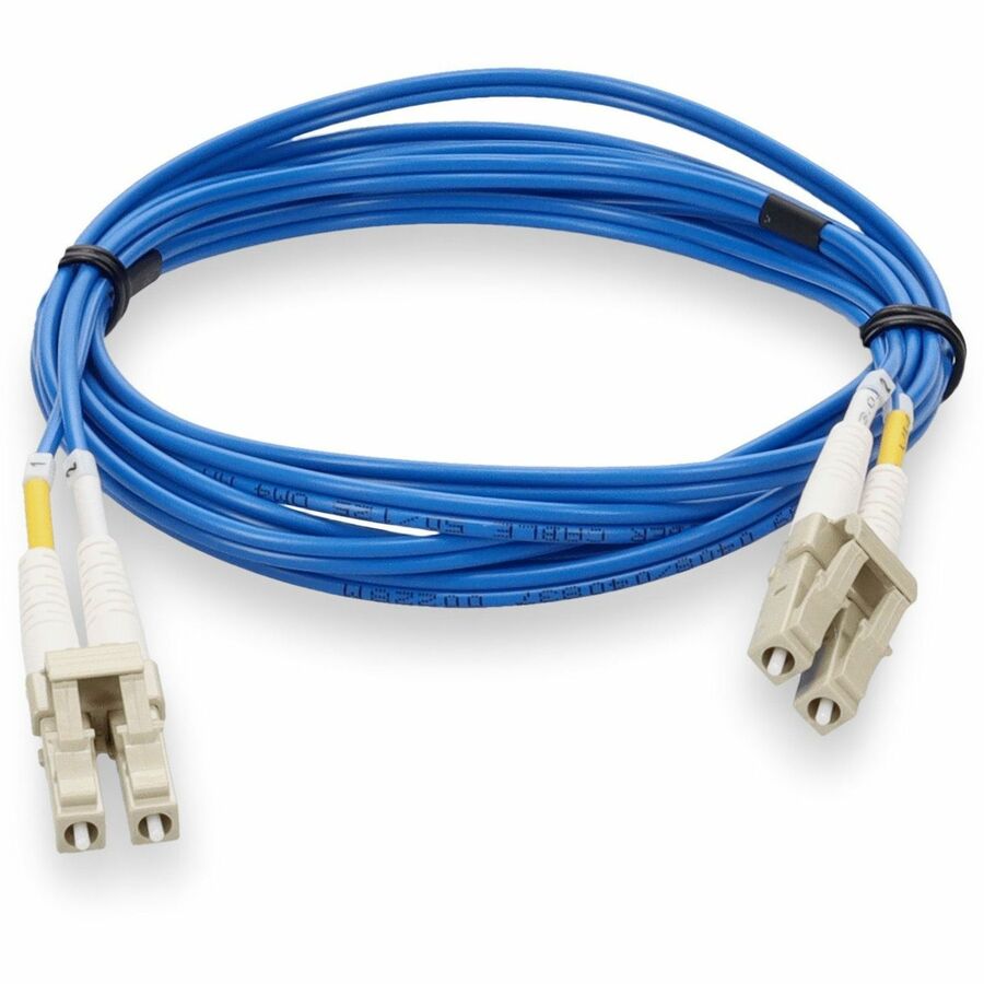 AddOn 5m LC to LC Blue OM4 Duplex OFNR (Riser-Rated) TAA Fiber Patch Cable
