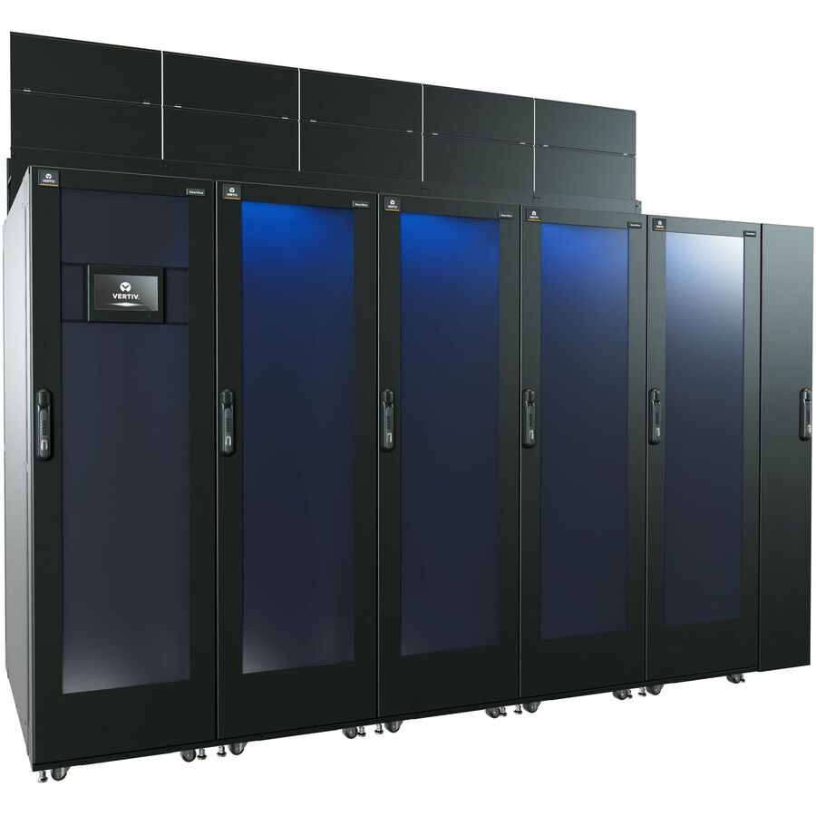 Vertiv &trade; SmartRow&trade; 2 | 4 Racks | 20 kW 208V | Single-Phase | 1 in-row cooling unit | cold air containment | hot air