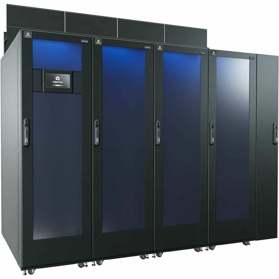 Vertiv &trade; SmartRow&trade; 2 | 3 Racks | 10 kW 208V | Single-Phase | 1 in-row cooling unit | cold air containment | hot air