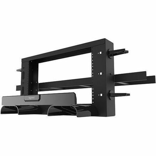 LEGRAND Ortronics Mighty Mo Overhead Cable Pathway Rack - 6RU - Black, MMOHR-6RU-B