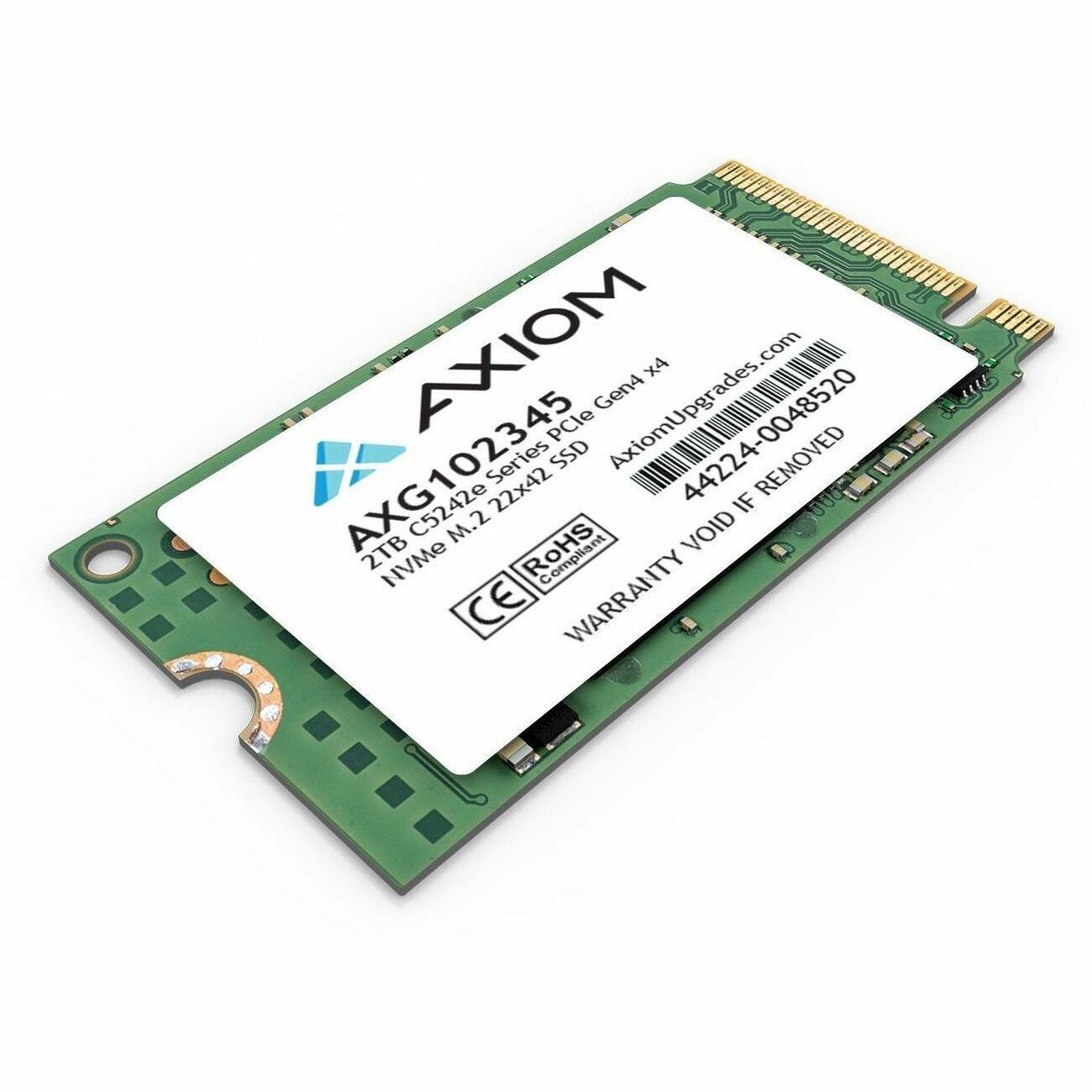 AXIOM 2TB C5242e Series PCIe Gen4 x4 NVMe M.2, 1.7 in, 288000IOPS