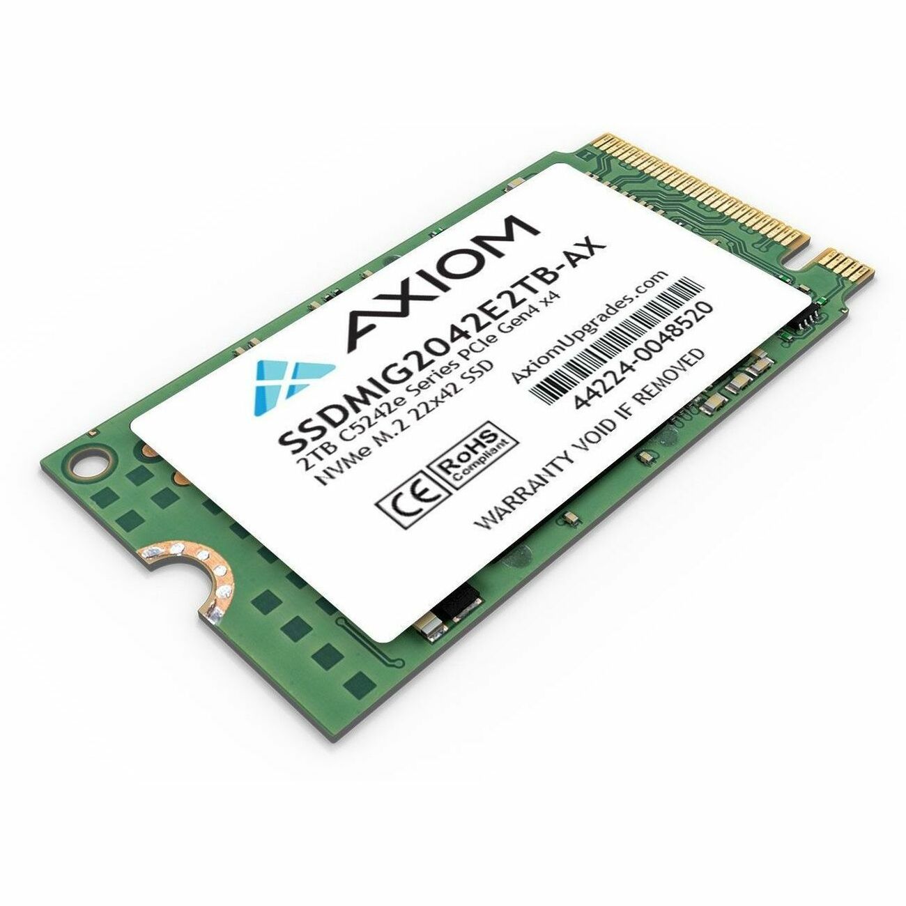 AXIOM 2TB C5242e Series PCIe Gen4 x4 NVMe M.2, 1.7 in, 288000IOPS, V15 G3 ABA