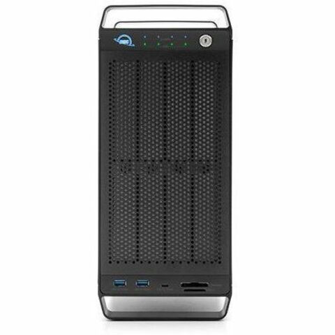 OWC 144TB ThunderBay Flex 8 - 1x 4TB U.2 NVMe, 7x 20TB HDD + Docking + PCIe Expansion Solution