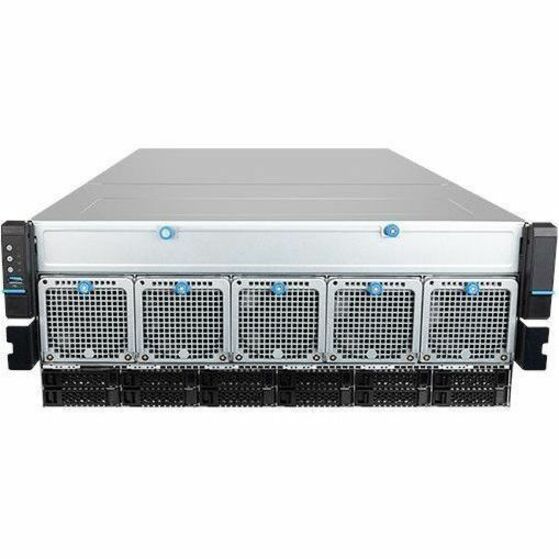 AMD Chip - 256 GB DDR5 SDRAM Maximum RAM Support - NVMe RAID Supported Controller - ASPEED AST2600 Graphic(s) - 12 2.5" Bay(s) - Network (RJ-45) - 2 M.2 Interface(s) - Processor Support (EPYC) - Gigabit Ethernet - 3 USB 3.2 Gen 1 Port(s) - 2 x 3000 W