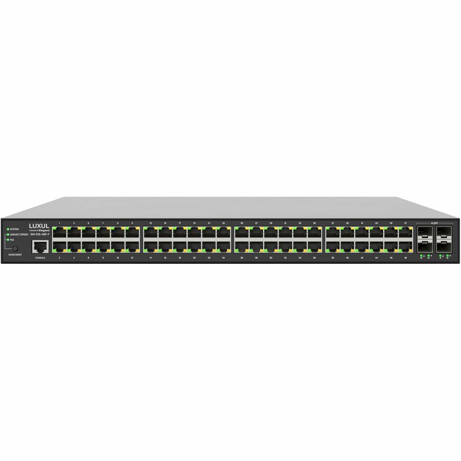 Legrand Luxul 1Gb L2/L3 Managed Switch - 48 PoE+, 4 SFP Front-Facing Ports - TAA Compliant