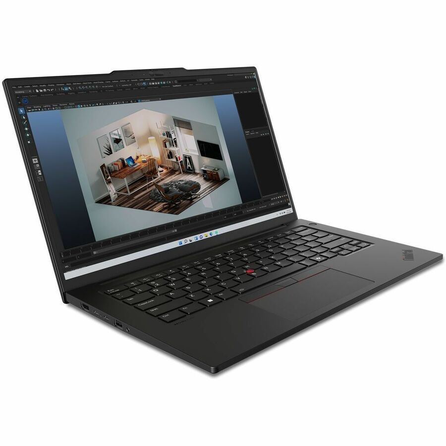 Lenovo ThinkPad P14s Gen 5 21G2001MUS 14.5" Mobile Workstation - WUXGA - Intel Core Ultra 7 155H - 16 GB - 512 GB SSD - English Keyboard - Black