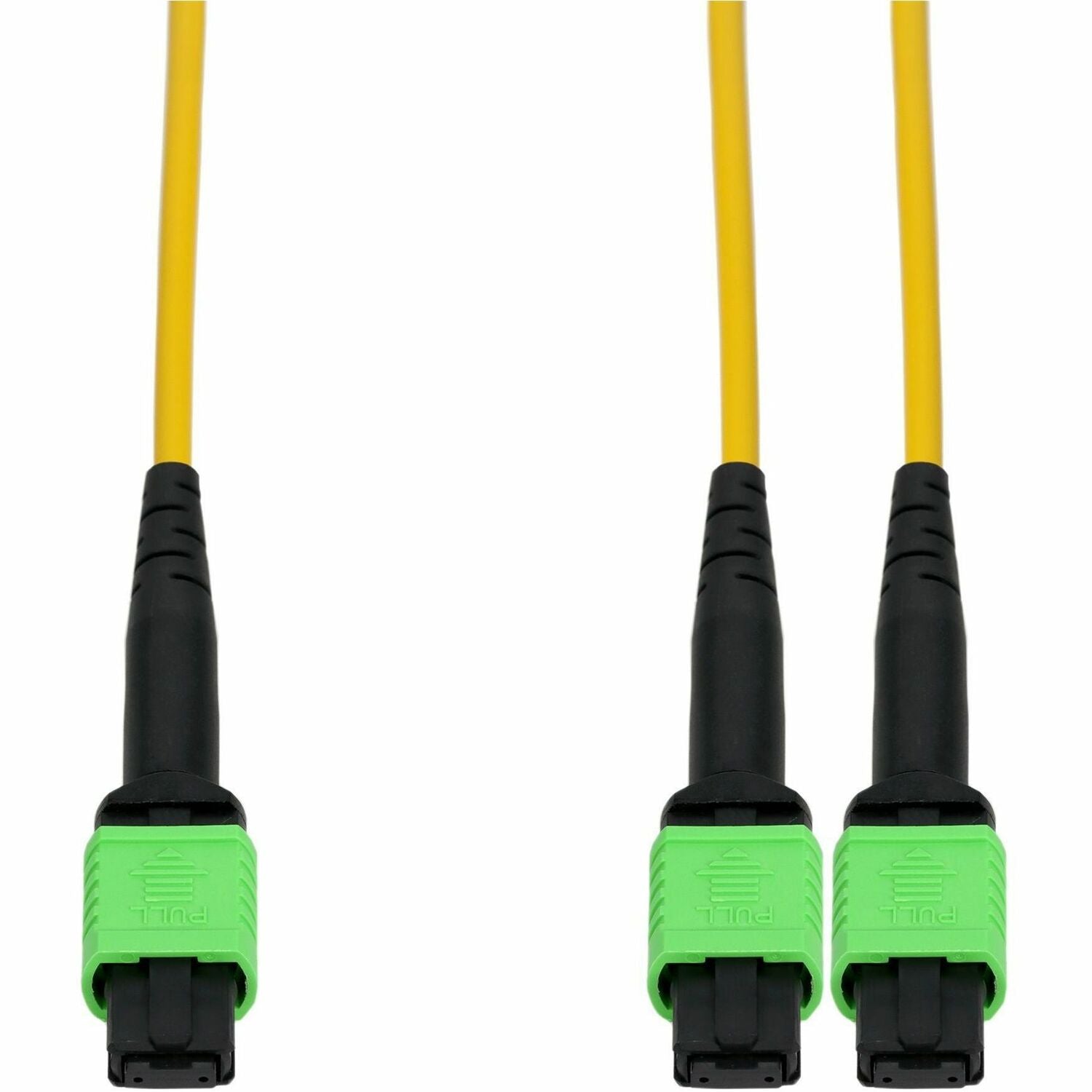 AddOn 10m Mellanox Compatible MPO-12 to 2xMPO-12 Yellow OS2 LSZH 12-Strand SMF Fiber Patch Cable