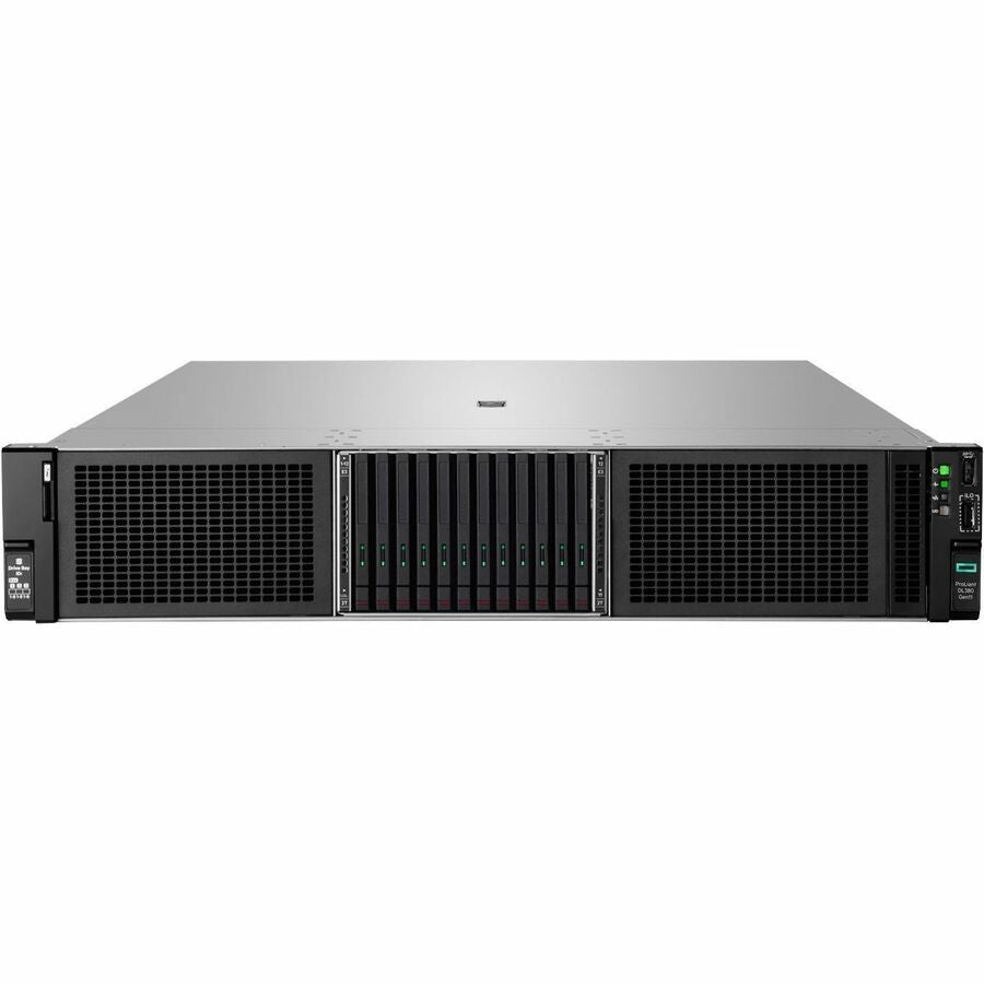 HPE SMART CHOICE ProLiant DL380 G11 2U Rack Server - 1 x Intel Xeon Silver 4510 2.4 GHz - 64 GB RAM - 16 TB HDD - (2 x 8TB) HDD Configuration - Serial ATA/600, 12Gb/s SAS Controller
