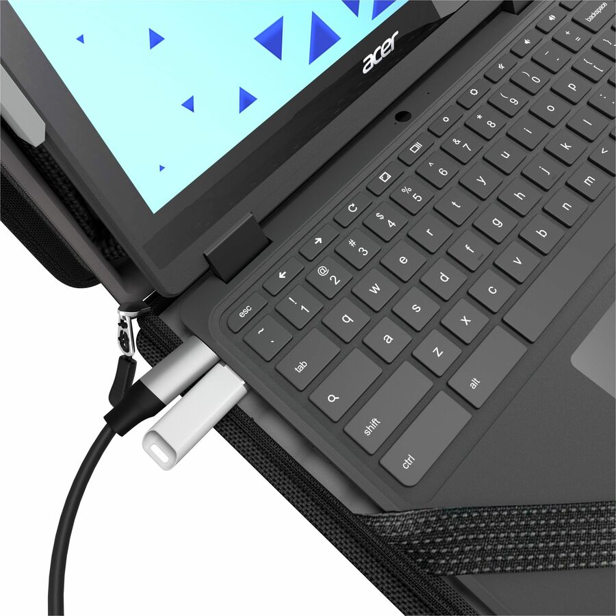 MAXCases Explorer 5 Work-In Case w/Pocket 11" w/ Shoulder Strap (Black)