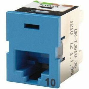 LEGRAND TJ10GCLRTYT568A/BBLU, Female, Blue, TJ610-36