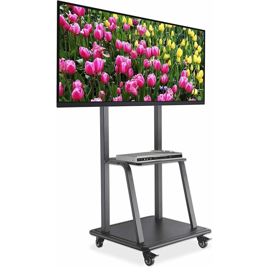 IC Manhattan Ultra Heavy-Duty Height-Adjustable TV Cart, 100 in, Black