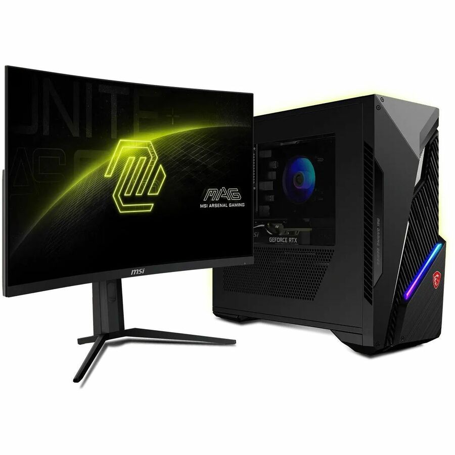 MSI MAG 321CUP 32" Class UW-QHD Curved Screen Gaming LED Monitor - 16:9 - Metallic Black, Black